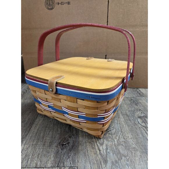 Longaberger American Celebrations Picnic Basket Protector Lid Riser 2011 - Picture 4 of 8